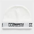 66°North Hufukollur Strikhue i farven - White / Black