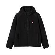 66°North Mens Tindur Shearling Zipped Hoodie i farven Black