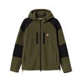 66°North Mens Tindur Shearling Zipped Hoodie i farven Winter Moss