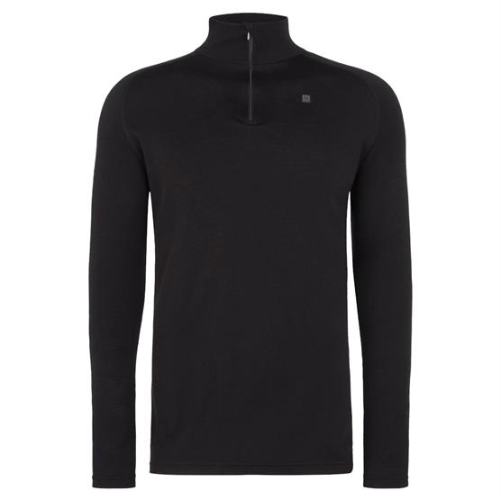 66 °North Mens Basar Zip Neck, Black