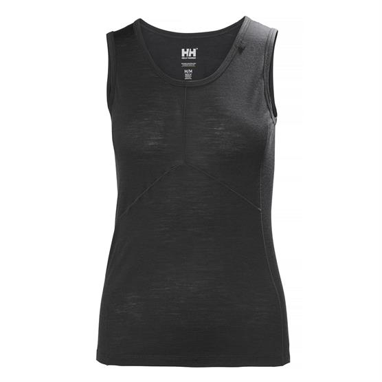 Helly Hansen Womens HH Merino Light Singlet, Ebony