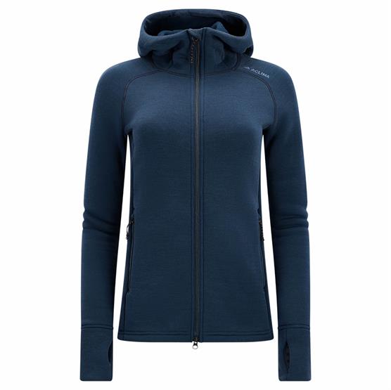 Aclima FleeceWool Hooded Jacket Womens, Midnight Navy