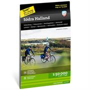 Calazo kort over det sydlige Halland omkring Halmstad