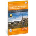 Vandrekort til den nordlige del af Kungsleden
