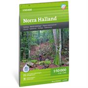 Calazo Kort over det nordlige Halland i Sverige
