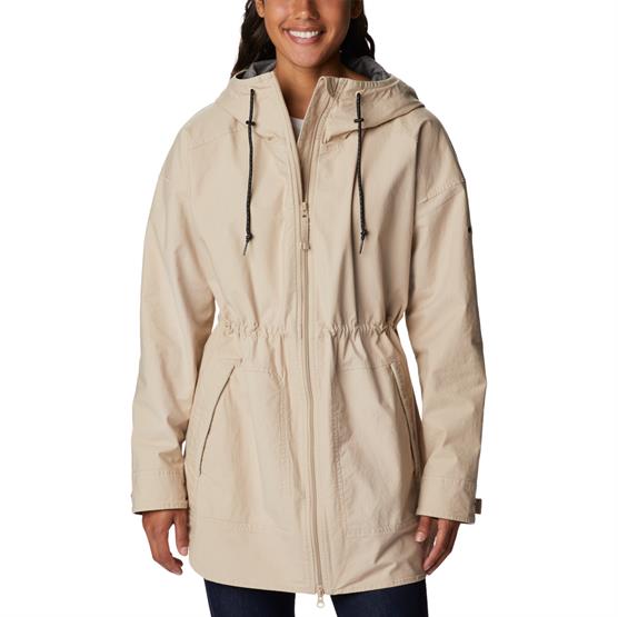 Se Columbia Sage Lake Long Lined Jacket Womens, Ancient Fossil hos Pro Outdoor
