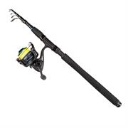 Daiwa Strikeforce fiskesæt med påspolet fletline.