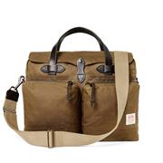 Filson 24 Hour Tin Cloth Briefcase i farven Dark Tan