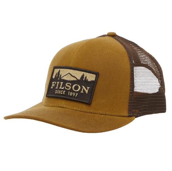 Filson Logger Mesh Cap, Dark Tan
