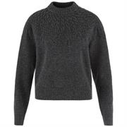 Fjällräven Övik Solid Jacquard Knit til Kvinder i farven Dark Grey