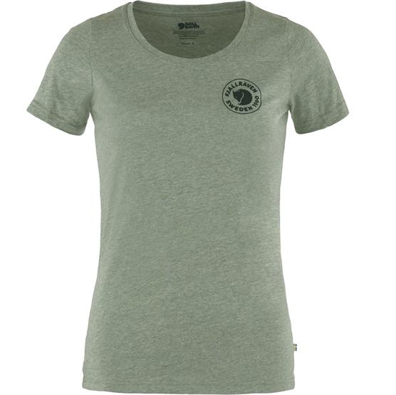 5: Fjällräven 1960 Logo T-Shirt Womens, Patina Green / Melange