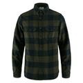 Fjällräven Övik Heavy Flannel Shirt Mens, Deep Forest / Dark Navy