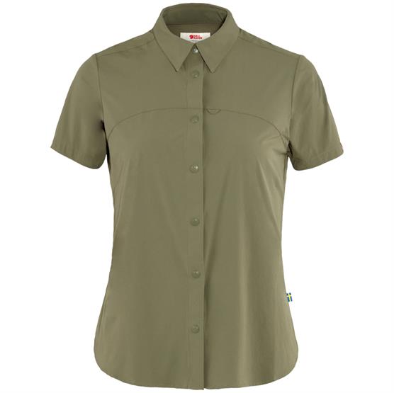 Fjällräven High Coast Lite Shirt S/S Womens, Green