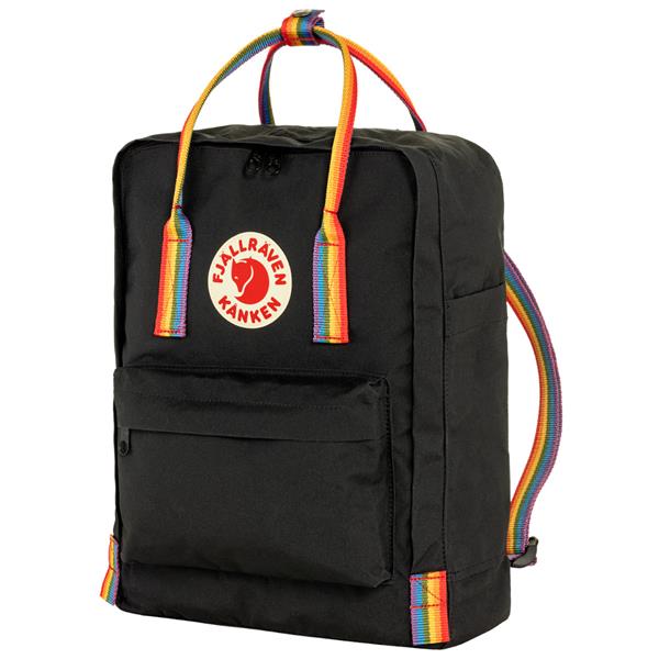 partiskhed afslappet Displacement Kånken rygsæk fra Fjällräven med Rainbow farvede stropper
