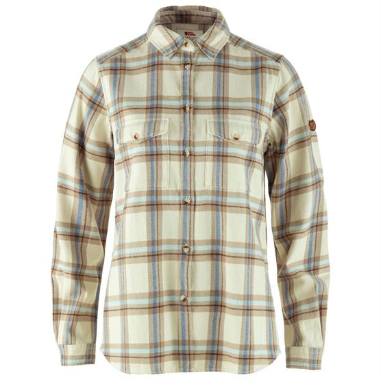 Fjällräven ÉÂvik Heavy Flannel Shirt Womens, Chalk White / Fossil