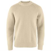Fjällräven Övik Waffle Knit Striktrøje i sandfarvet