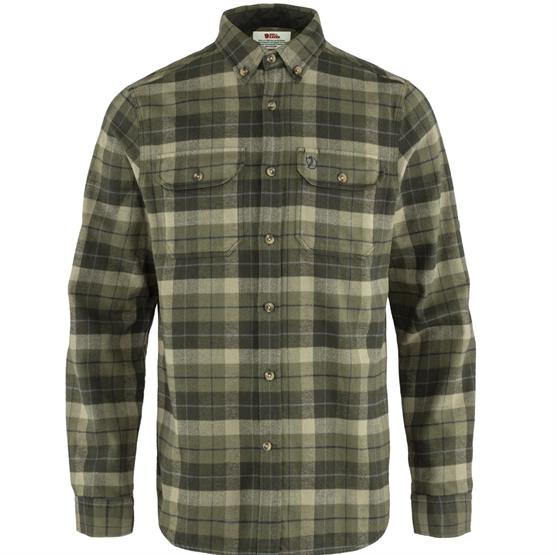 Se Fjällräven Singi Heavy Flannel Shirt Men-green / deep forest-XL - Skjorter hos Pro Outdoor
