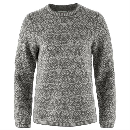 Fjällräven Snow Round Neck Sweater Womens, Grey