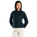 Fuza Wool Princess Sweater i en flot blå indigo farve.