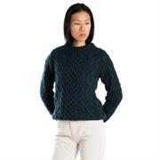 Fuza Wool Princess Sweater i en flot blå indigo farve.