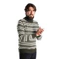 Fuza Wool Mens Gorm Sweater High Neck i farven Olive / White