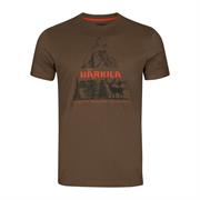 Härkila Nature Shortsleeve T-Shirt til Mænd i farven Slate Black