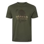 Härkila Wildboar Logo T-Shirt til Mænd i farven Forest Night