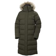 Helly Hansen Womens Aria Long Parka i farven Utility Green