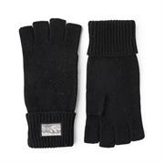 Hestra Raggwool Half Finger i farven Black