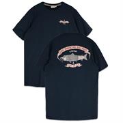 Lakor The Smoking Salmon Back T-Shirt til Mænd i farven Blueberry