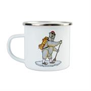 Lakor Ice Bear SUP Enamel Mug i farven White