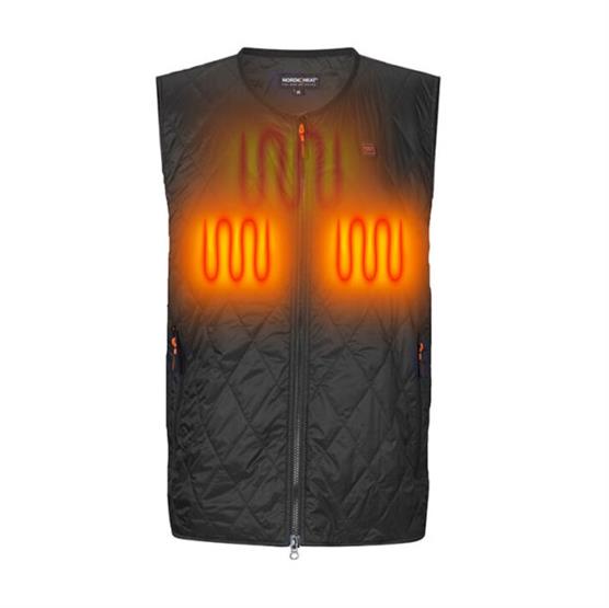 Se Nordic Heat Mens Liner Vest, Black hos Pro Outdoor