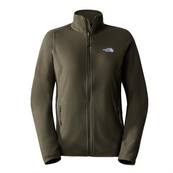 The North Face Womens 100 Glacier FZ, New Taupe Green