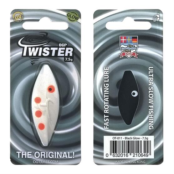 Se Ogp Twister 2gr Black White (glow) - Gennemløber hos Pro Outdoor