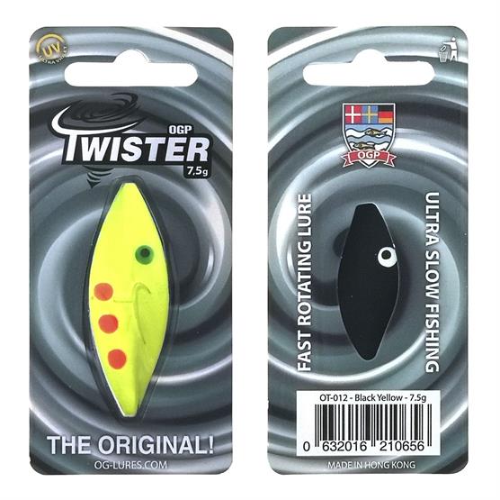 Se Ogp Twister 7,5gr Black Yellow - Gennemløber hos Pro Outdoor