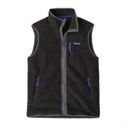 Patagonia Mens Retro Pile Vest i farven Black / Forge Grey