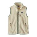 Patagonia Womens Retro Pile Vest i farven Natural / Ellwood Green
