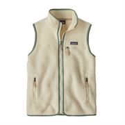 Patagonia Womens Retro Pile Vest i farven Natural / Ellwood Green