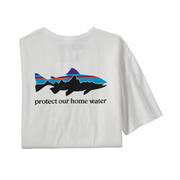 Patagonia Mens Home Water Trout Organic T-Shirt i farven White