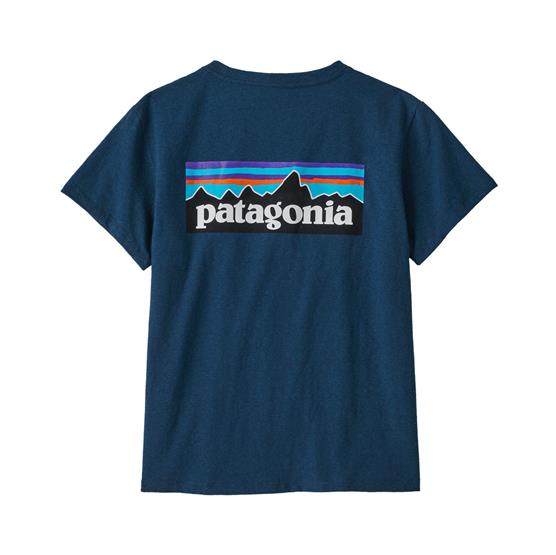 Se Patagonia Womens P-6 Logo Responsibili-Tee, Tidepool Blue hos Pro Outdoor