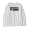 Patagonia L/S P-6 Logo Responsibili-Tee til Kvinder i farven Fiber White