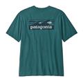 Patagonia Mens Boardshort Logo Pocket Responsibili-Tee i farven Wetland Blue