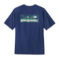 Patagonia Mens Boardshort Logo Pocket Responsibili-Tee i farven Clement Blue