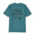 Patagonia Mens Aquatic Action Organic T-Shirt i farven Shellfish Society / Wetland Blue