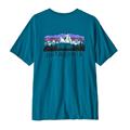 Patagonia Fitz Roy Foothills T-Shirt til Mænd i farven Glacial Blue