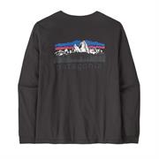 Patagonia L/S Fitz Roy Foothills T-Shirt til Mænd i farven Ink Black