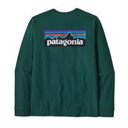 Patagonia Mens L/S P-6 Logo Responsibili-Tee i farven Cascade Green