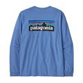 Patagonia Mens L/S P-6 Logo Responsibili-Tee i farven Abundant Blue