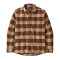 Patagonia Mens Canyonite Flannel Shirt i farven Cliff / Molasses Brown