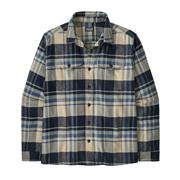 Patagonia Mens Fjord Flannel Shirt i farven Hibernate / Sunken Blue